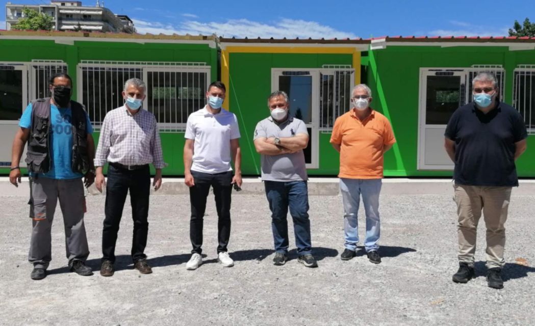 Δήμος Κορδελιού Ευόσμου: Σε εξέλιξη η τοποθέτηση των 16 προκατασκευασμένων αιθουσών για την Προσχολική Αγωγή (pics)