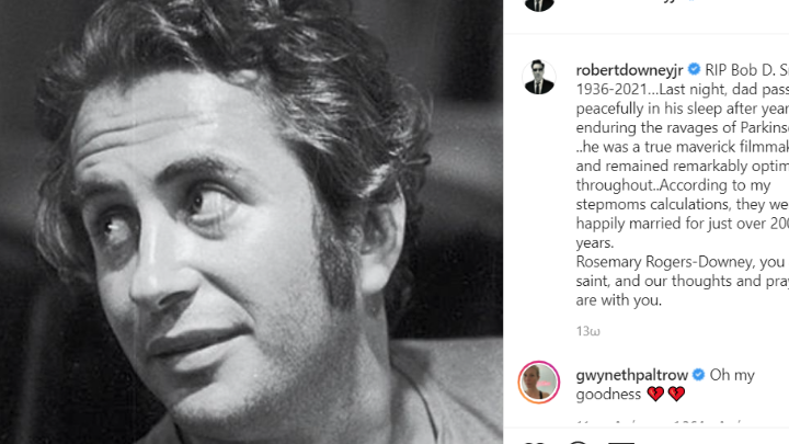 «Έφυγε» σε ηλικία 85 ετών ο Ρόμπερτ Ντάουνι ο πρεσβύτερος – Η συγκινητική ανάρτηση του γιού του