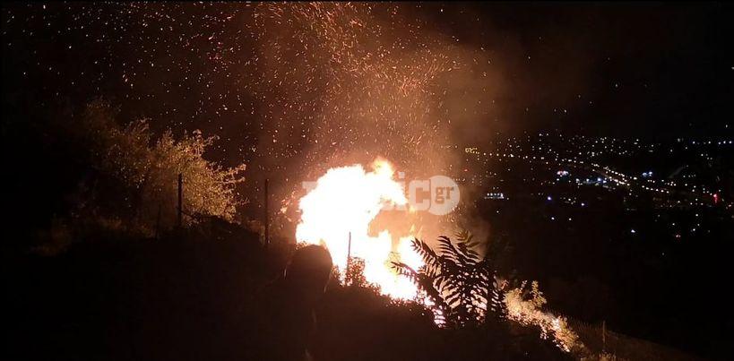 Νέα Ευκαρπία: Eμπρησμός κλεμμένου φορτηγού η αιτία της πυρκαγιάς (video)