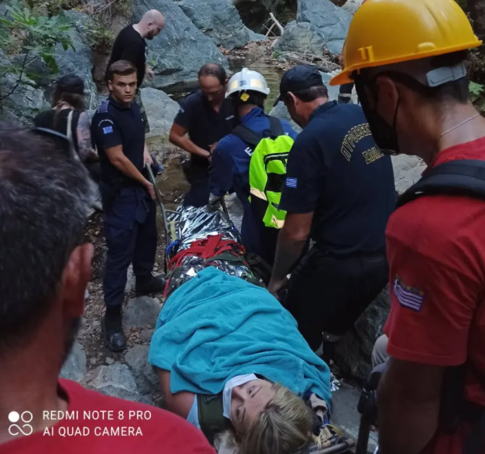 Λασίθι: Δείτε καρέ-καρέ τη διάσωση Γαλλίδας πεζοπόρου από το φαράγγι του Ρίχτη (pics)