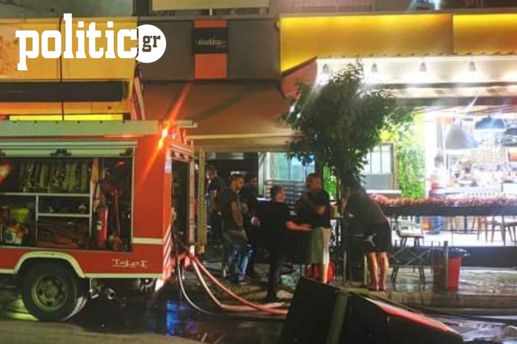 Θεσσαλονίκη: Φωτιά σε γνωστό σουβλατζίδικο στον Εύοσμο (pics&vid)