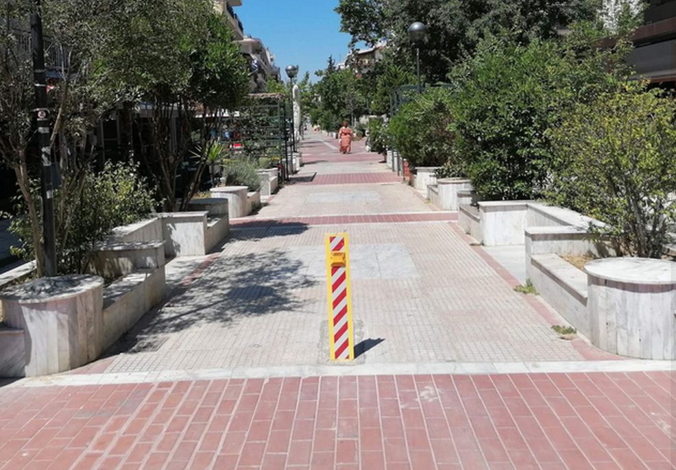 Δήμος Κορδελιού-Ευόσμου: Έργα αναβάθμισης στον πεζόδρομο της οδού Εθνικής Αντιστάσεως