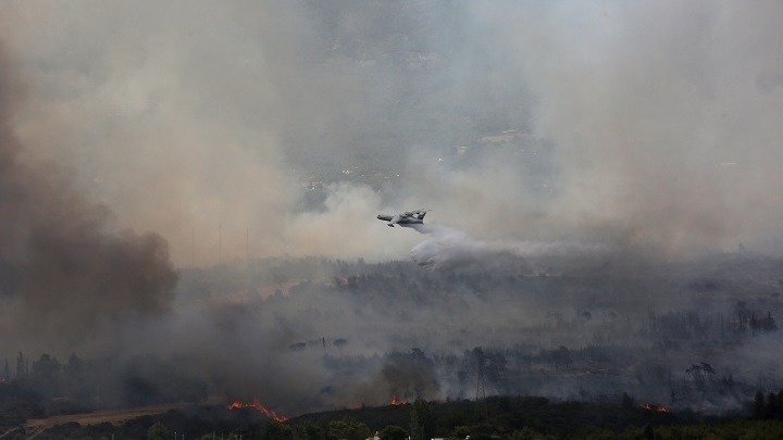 Αναζωπύρωση της φωτιάς στο Βασιλίτσι της Πύλου
