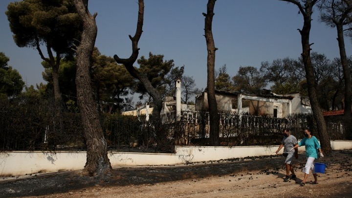 Ξεκίνησαν οι εργασίες απομάκρυνσης καμένων δένδρων από τις πυρόπληκτες περιοχές της Αττικής
