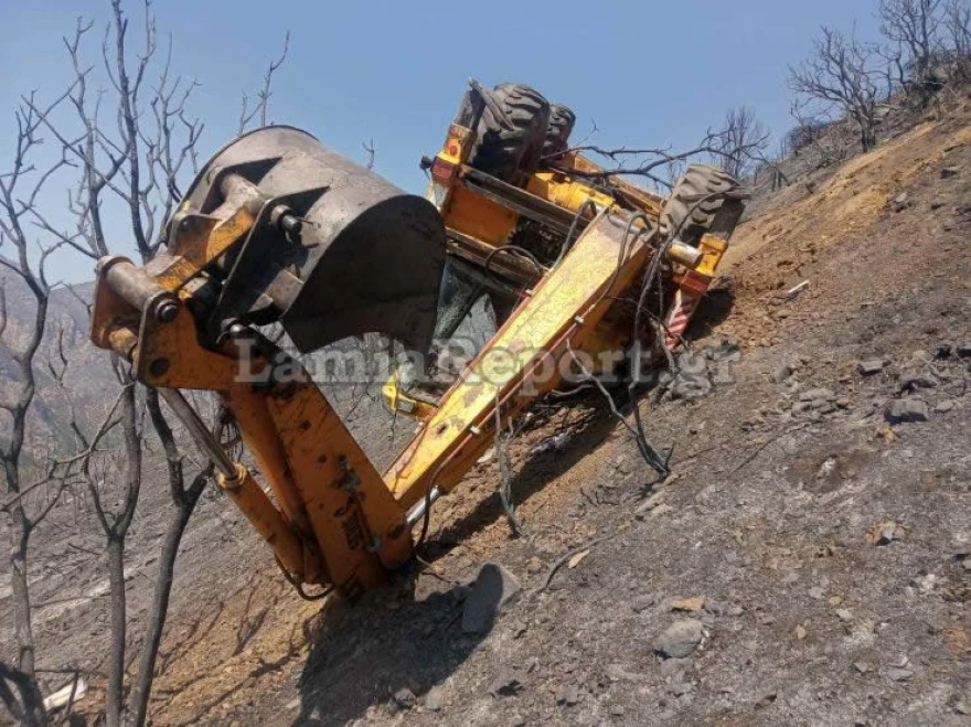 Φωκίδα: Νεκρός ο χειριστής του γκρέιντερ