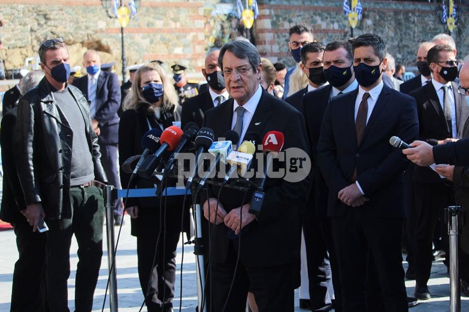 Ν. Αναστασιάδης από Θεσσαλονίκη: Η Κύπρος και ο κυπριακός Ελληνισμός διέρχονται πραγματικά κρίσιμες στιγμές