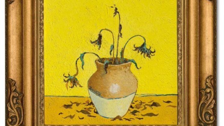 Το έργο «Sunflowers From Petrol Station» του Banksy θα πωληθεί σε δημοπρασία μεταξύ 8,8 – 13,2 εκατ. αγγλικών λιρών