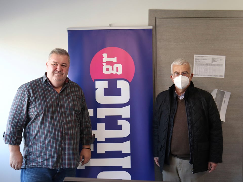 Στα γραφεία της Politic ο βουλευτής Α’ Θεσσαλονίκης της Νέας Δημοκρατίας Στράτος Σιμόπουλος