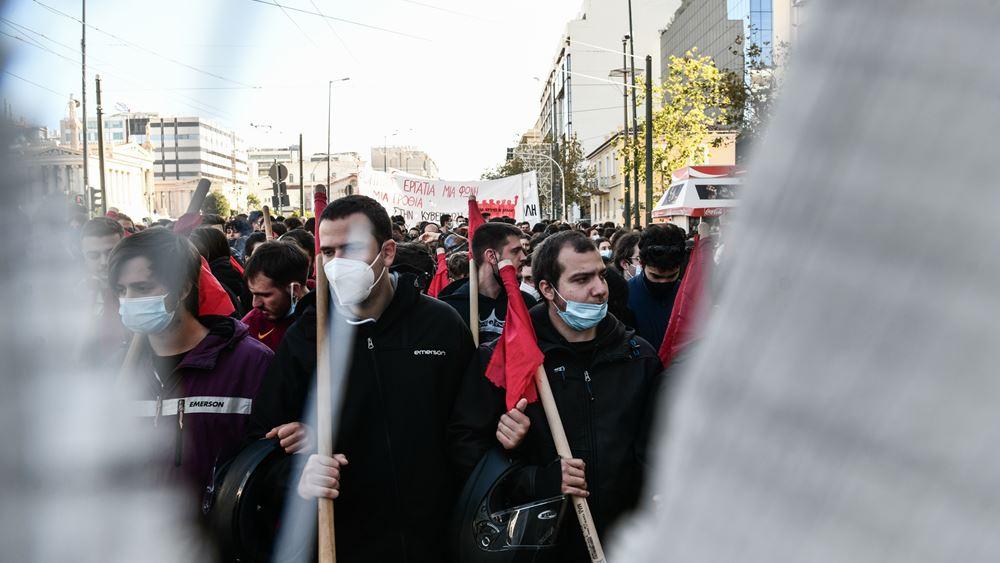 Ολοκληρώθηκε η διαδήλωση για τον Αλέξανδρο Γρηγορόπουλο στο κέντρο της Αθήνας