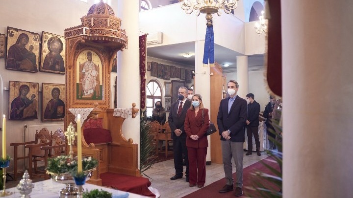 Στον Άγιο Ευστράτιο παραβρέθηκε για τον Αγιασμό των υδάτων ο πρωθυπουργός