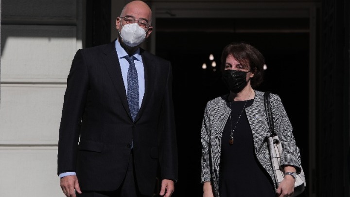 Συνάντηση Ν. Δένδια με την Κοσοβάρα ΥΠΕΞ