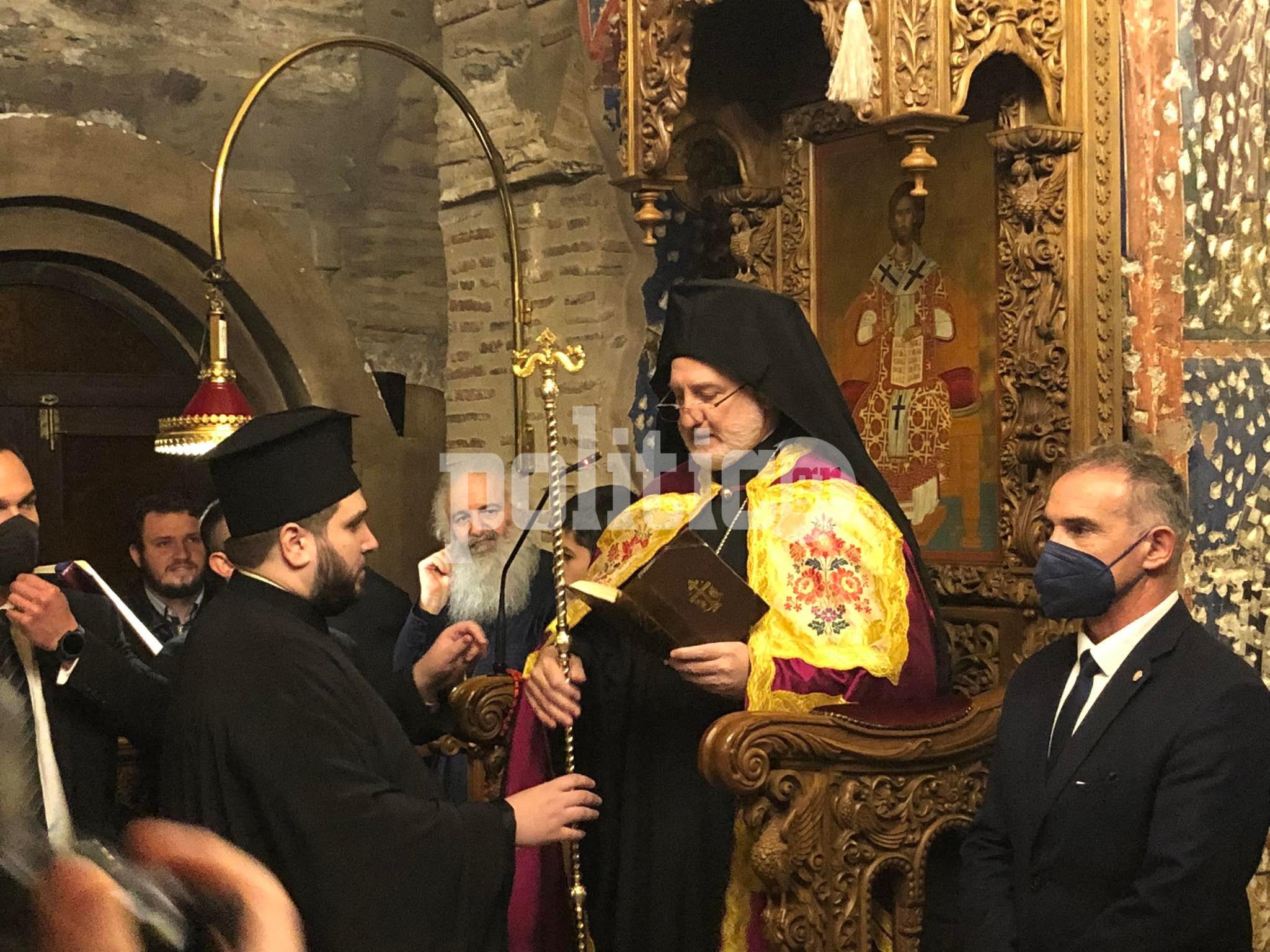 Στην Ιερά Μονή Βλατάδων ο Αρχιεπίσκοπος Αμερικής Ελπιδοφόρος (pics & vids)