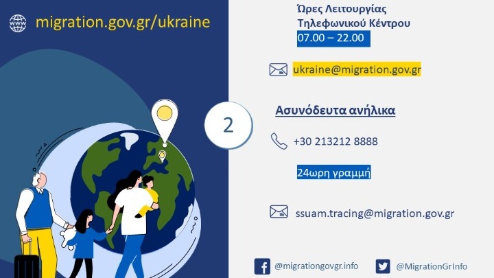Προστασία ενός έτους θα παρέχεται στους Ουκρανούς πρόσφυγες που έρχονται στην Ελλάδα