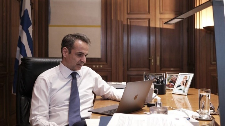 Συμμετοχή Μητσοτάκη σε τηλεδιάσκεψη Ευρωπαίων ηγετών υπό τον Σαρλ Μισέλ
