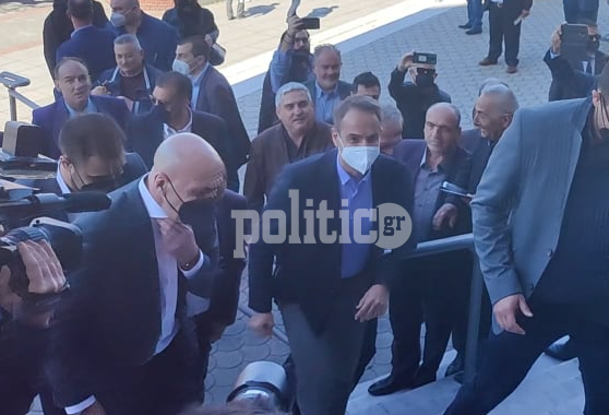 Θεσσαλονίκη: Έφτασε ο Κ. Μητσοτάκης στο Βελλίδειο για το προσυνέδριο της ΝΔ