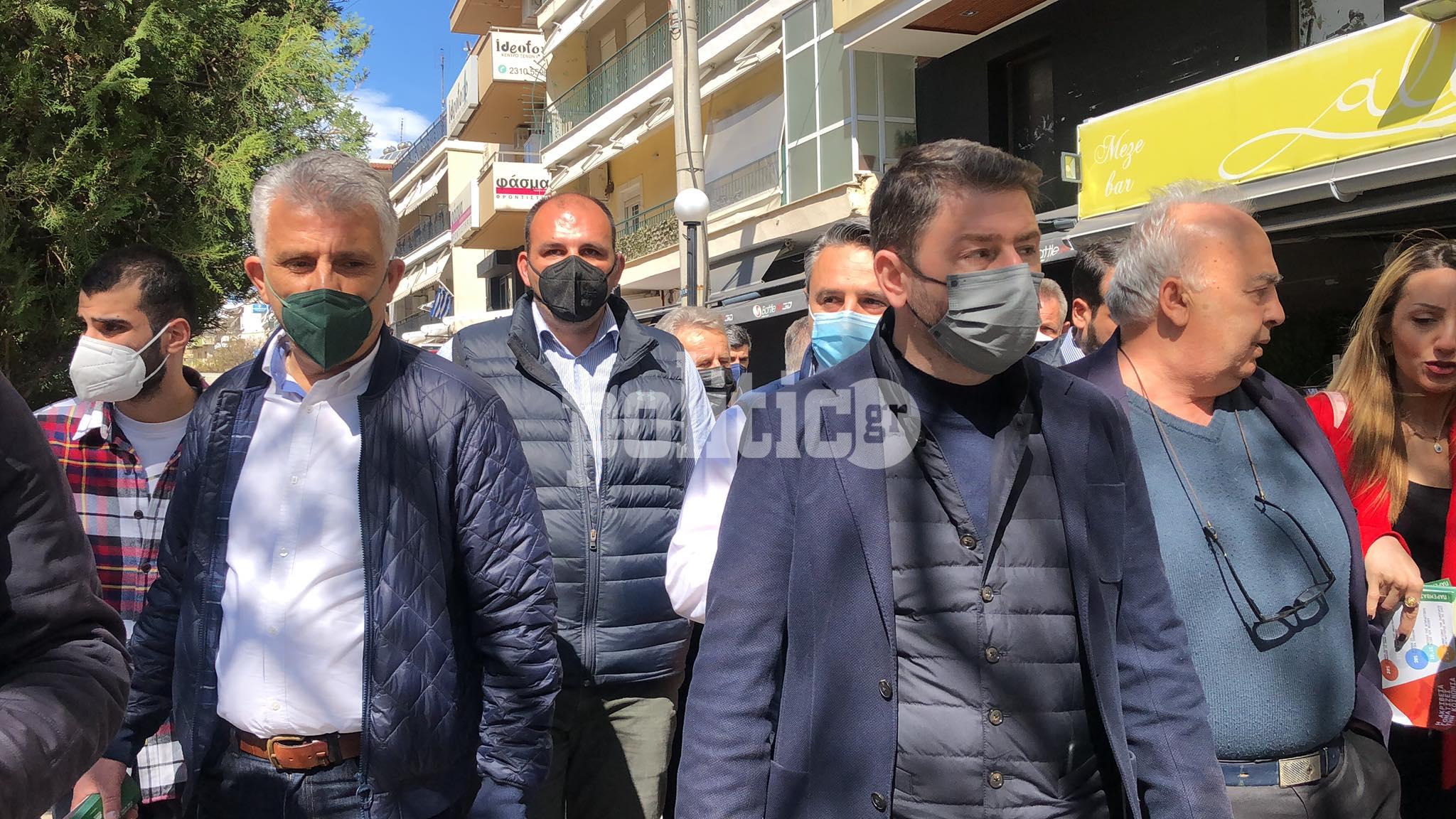 Θεσσαλονίκη: Θερμή υποδοχή Ν. Ανδρουλάκη στο δήμο Κορδελιού – Ευόσμου (pics & vids)
