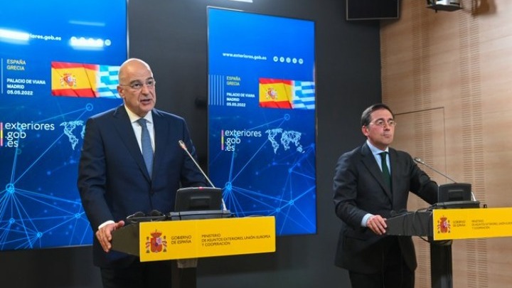 Ν. Δένδιας: «Προσπαθήσαμε να έχουμε κοινή ανάγνωση» με την Ισπανία για την Ουκρανία, το μεταναστευτικό, τη Λιβύη και την τουρκική παραβατικότητα (vid)