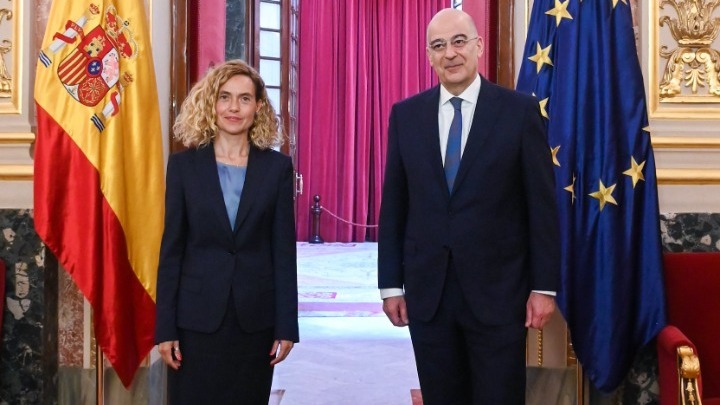 Συνάντηση Ν. Δένδια με την πρόεδρο του Κογκρέσου των Αντιπροσώπων της Ισπανίας