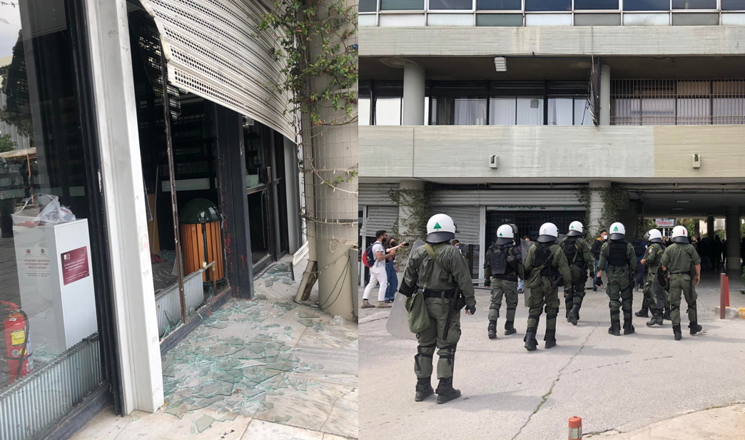ΑΠΘ: Τεταμένο κλίμα στην πρυτανεία – Νέα επεισόδια – Συνθήματα κατά των πρυτανικών αρχών παρουσία αστυνομίας (ΦΩΤΟ – vid)