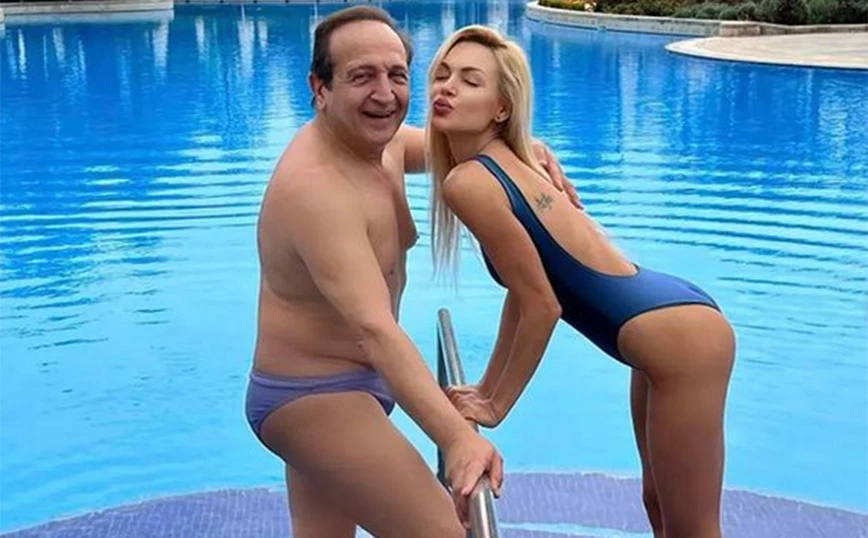 Σπύρος Μπιμπίλας – Βίκυ Κάβουρα: Φόρεσαν τα μαγιό τους και βούτηξαν στην πισίνα