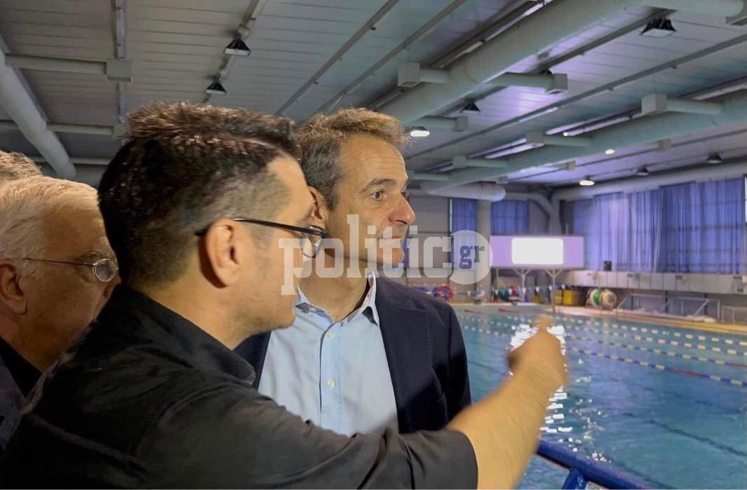 Στο Ποσειδώνιο Κολυμβητήριο ο Κυριάκος Μητσοτάκης (pics & vid)