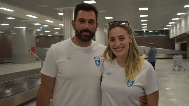 Άννα Κορακάκη και Μάκης Μίτας, σημαιοφόροι στο Οράν