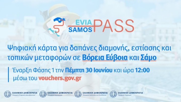 Ανοίγει σήμερα η πλατφόρμα για τις διακοπές με ενίσχυση στη Βόρεια Εύβοια και τη Σάμο