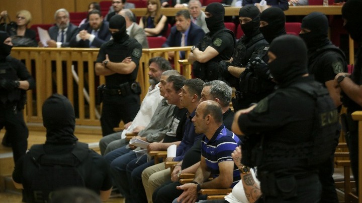 Δίκη Χρυσής Αυγής: Τέσσερις κρατούμενοι πρώην βουλευτές στο δικαστήριο