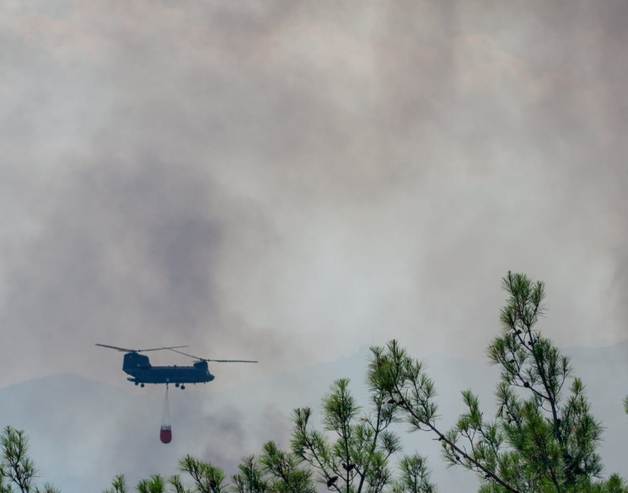 Υπό μερικό έλεγχο η μεγάλη φωτιά στην Καλλονή Τροιζήνας