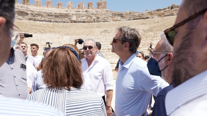 Επίσκεψη Μητσοτάκη στην πόλη της Πρέβεζας και στον αρχαιολογικό χώρο της Νικόπολης