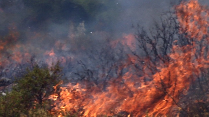Φωτιά στην Πύλο: Μήνυμα από το 112 να εκκενωθεί το Μεσοχώρι προς την Πήδασο
