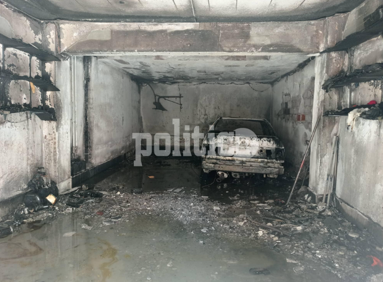 Θεσσαλονίκη: Φωτιά σε γκαράζ στον Εύοσμο – Κάηκε ένα αυτοκίνητο (pics & vids)