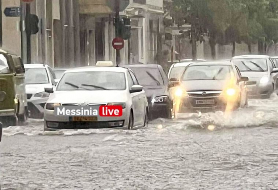 «Σάρωσε» η κακοκαιρία τη Μεσσηνία: Xείμαρροι οι δρόμοι, αναφορές για προβλήματα ηλεκτροδότησης (vids)