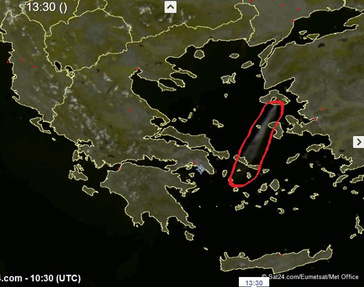 Πυρκαγιά στη Μυτιλήνη – Μέχρι τις Κυκλάδες έφτασε ο καπνός! (pic)