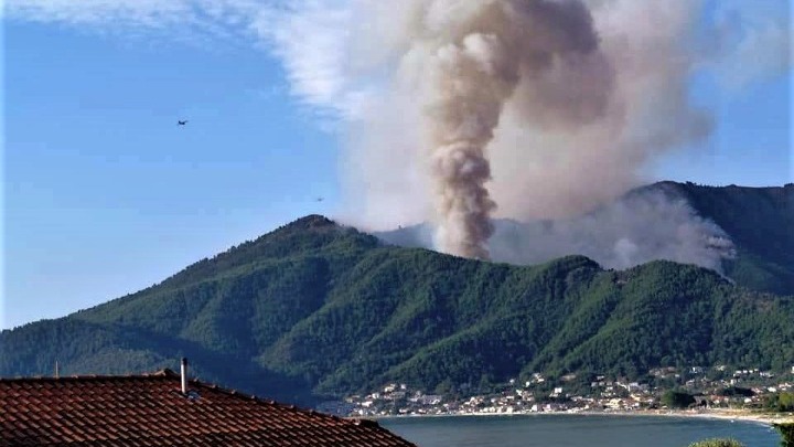 Φωτιά στη Θάσο: Ψυχραιμία συνιστούν οι φορείς του τουρισμού