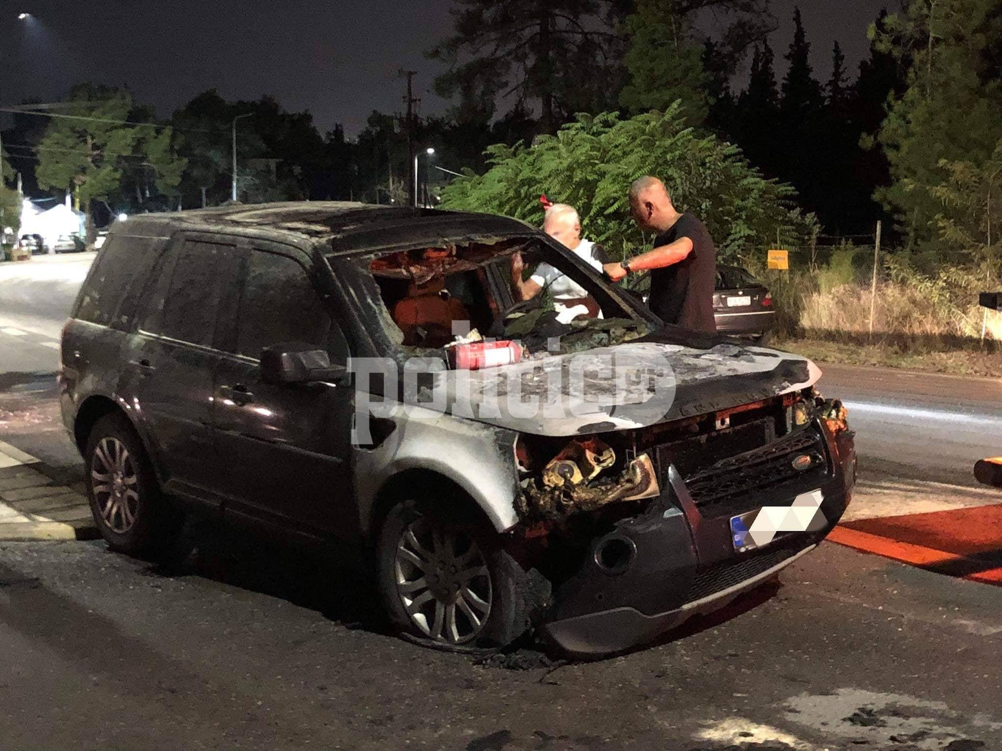 Θεσσαλονίκη: Αυτοκίνητο άρπαξε φωτιά στη μέση του δρόμου (pics & vid)