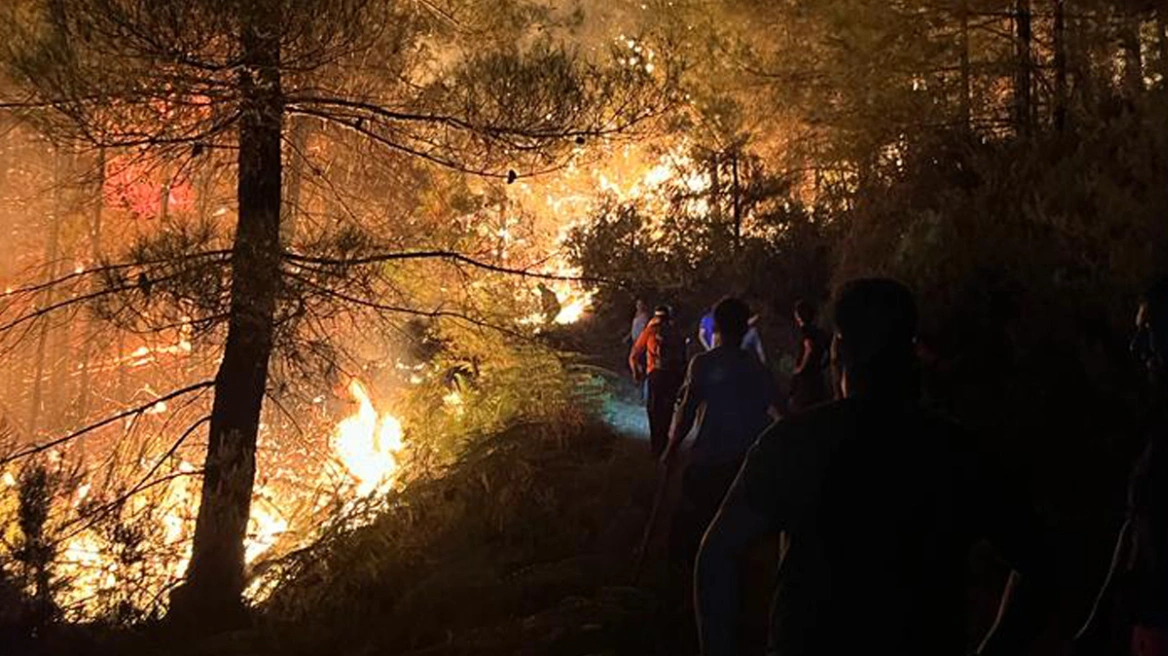 Θάσος: Φωτιά κοντά στις κατασκηνώσεις της Ποταμιάς – Τραυματίστηκαν ελαφρά δύο εθελοντές (vids)