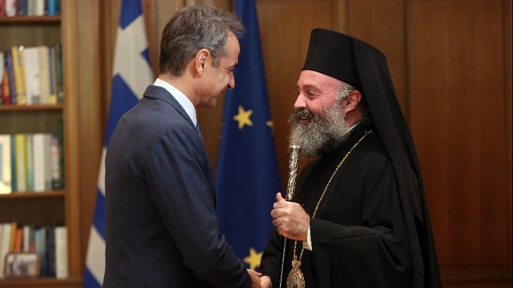 Συνάντηση Κυρ. Μητσοτάκη με τον Αρχιεπίσκοπο Αυστραλίας Μακάριο