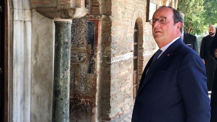Θεσσαλονίκη: Τη Μονή Βλατάδων επισκέφθηκε ο πρώην Πρόεδρος της Γαλλίας
