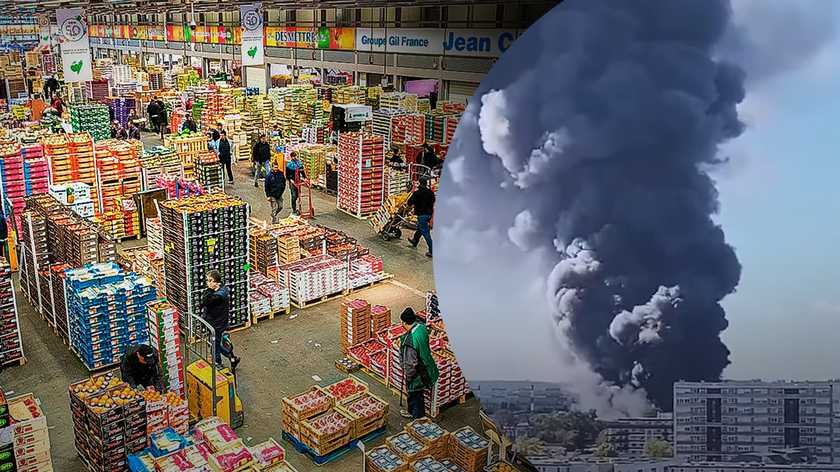 Παρίσι: Στις φλόγες η μεγαλύτερη αγορά τροφίμων του κόσμου «Rungis»