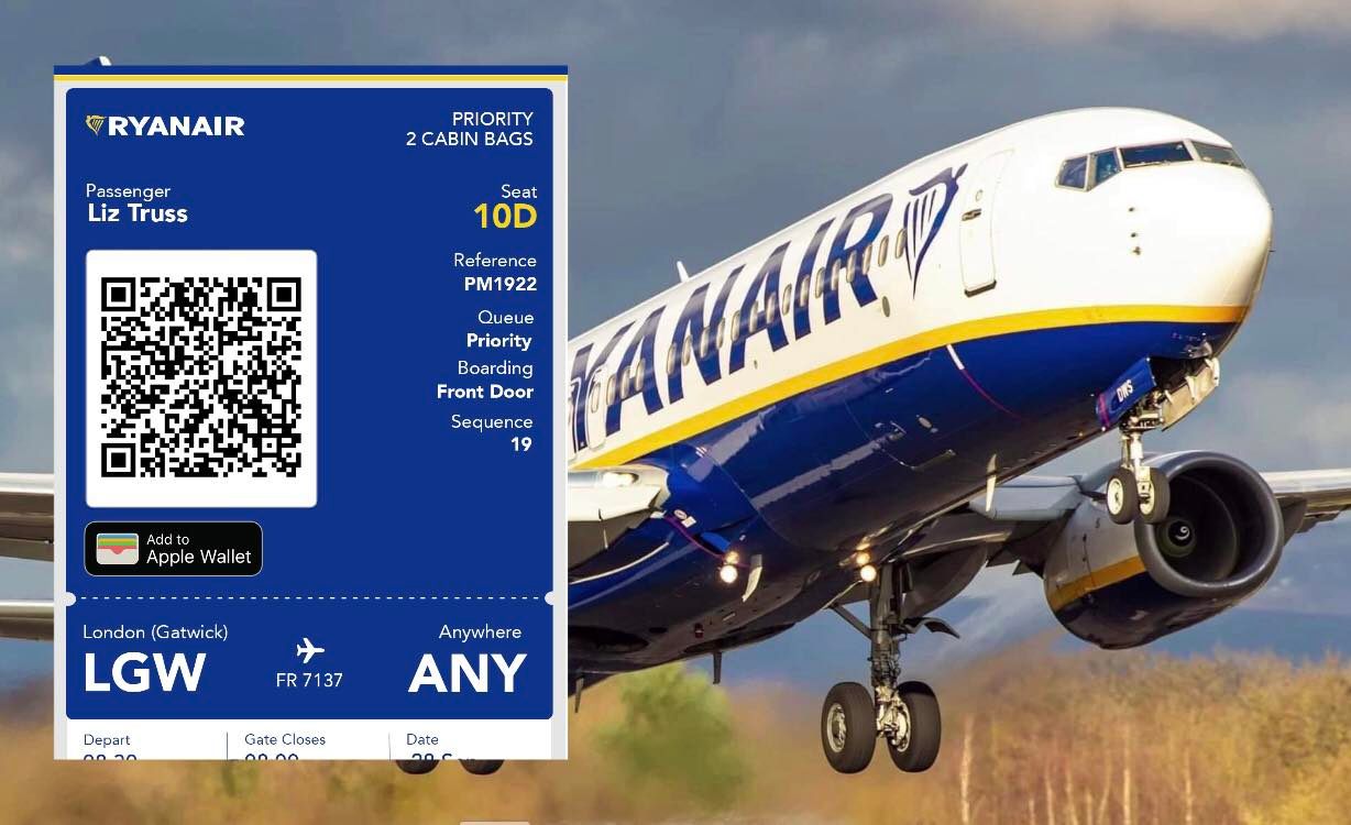 Ryanair: Εισιτήριο χωρίς επιστροφή προς «οπουδήποτε» για την Τρας – Η χιουμοριστική ανάρτηση