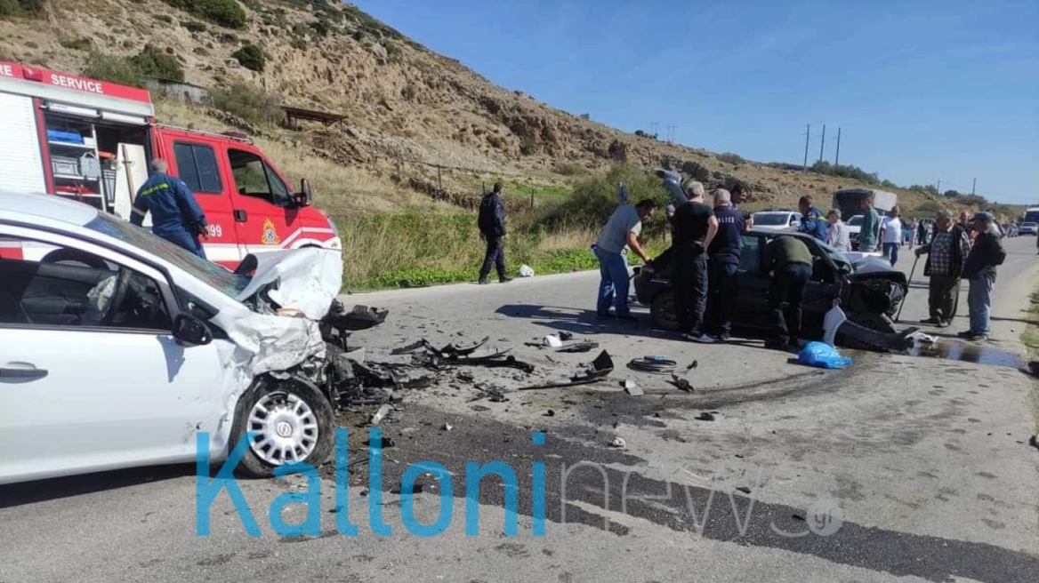 Λέσβος: Κατέληξε και η οδηγός ΙΧ που συγκρούστηκε με δύο οχήματα μετά από προσπέραση