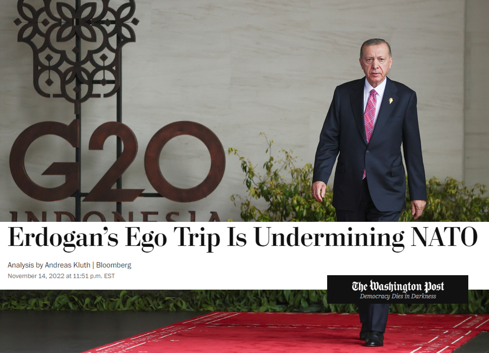 Η Washington Post «χτυπά» τον Ερντογάν: Ο Τούρκος πρόεδρος απειλεί ανοιχτά ότι θα μπει νύχτα στην Ελλάδα… Ναι, καλά το διαβάσατε