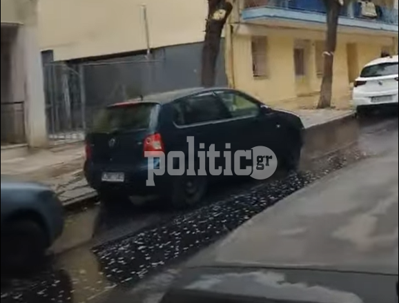 Θεσσαλονίκη: “Ποτάμι” το πετρέλαιο σε δρόμο  στην Παναγία Φανερωμένη – Εκτροπή δύο δικύκλων (vid)