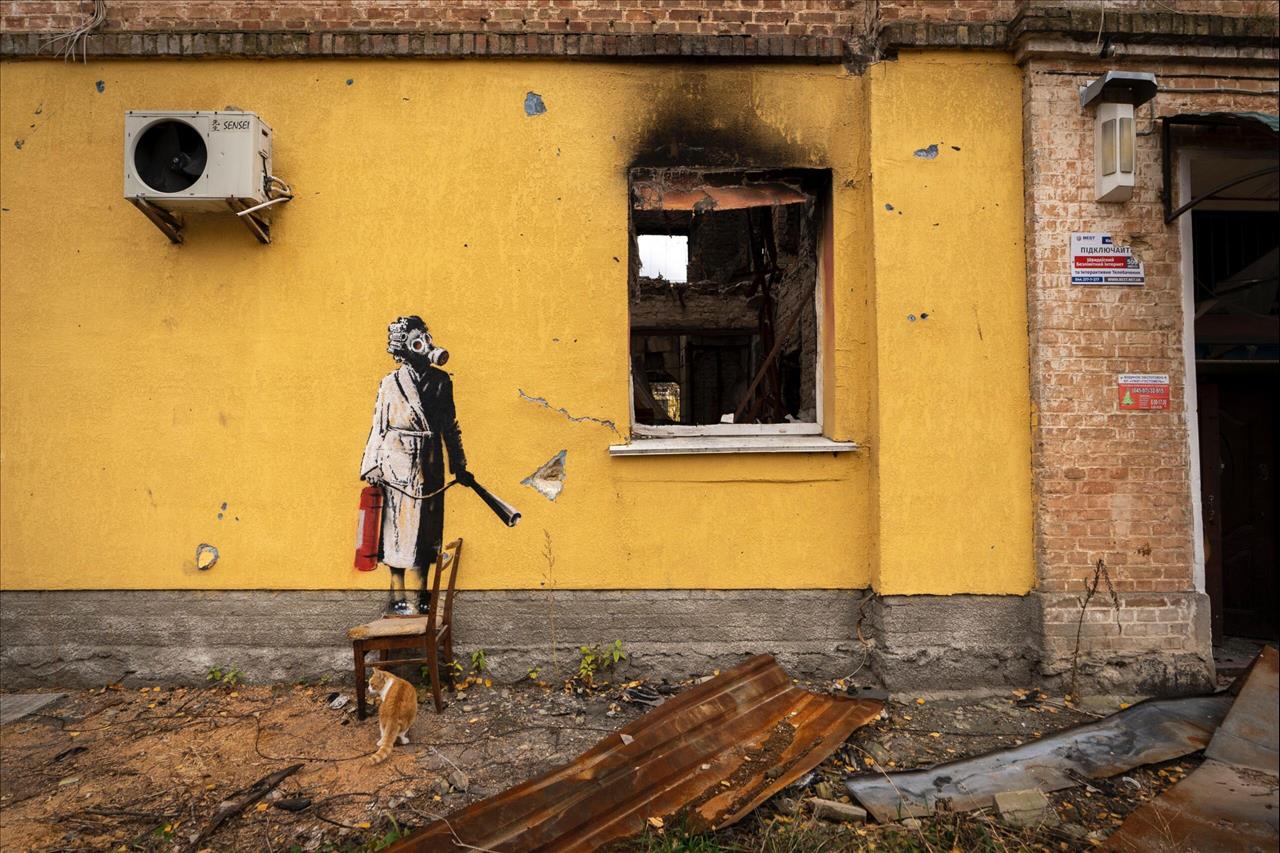 Banksy: Αποκαλύπτει πολλά έργα τέχνης στην Ουκρανία