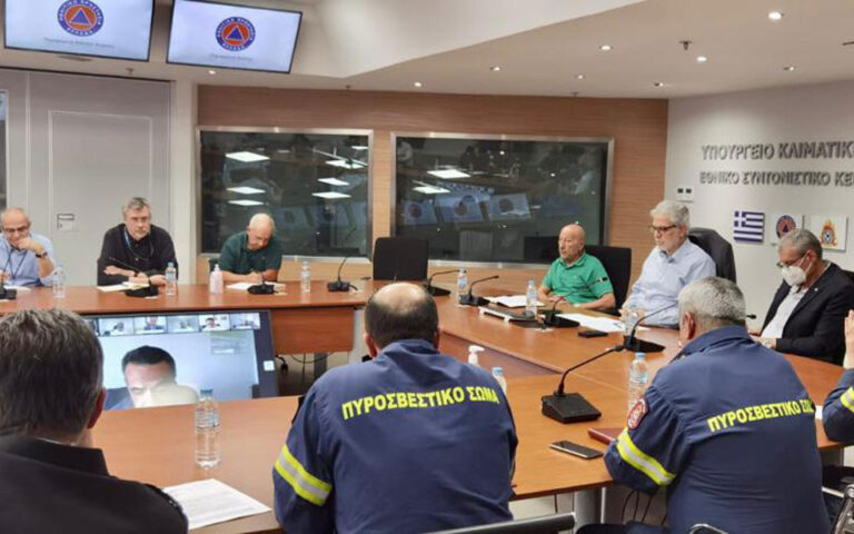 Σύσκεψη στο Υπουργείο Προστασίας του Πολίτη ενόψει της κακοκαιρίας