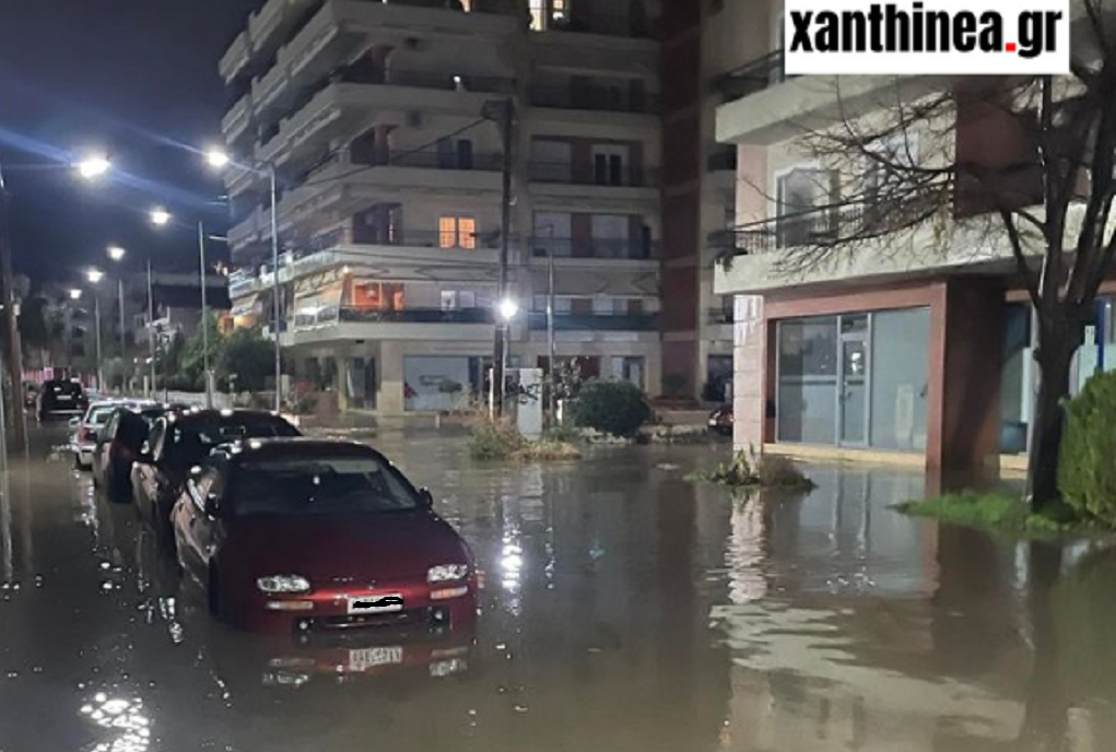 Η Ξάνθη έγινε… «Βενετία» από την βροχόπτωση – Άνοιξαν οι ουρανοί (ΦΩΤΟ-ΒΙΝΤΕΟ)