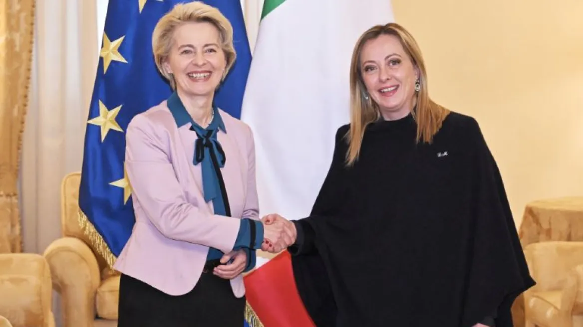 Ιταλία: Συνάντηση Μελόνι – Φον ντερ Λάιεν στη Ρώμη