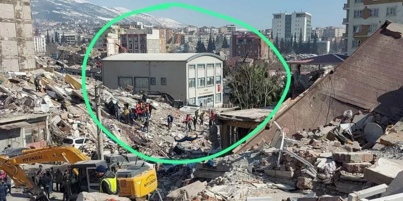 Τουρκία: Ισοπεδώθηκε πόλη, έμεινε όρθιο μόνο το κτίριο των Πολιτικών Μηχανικών