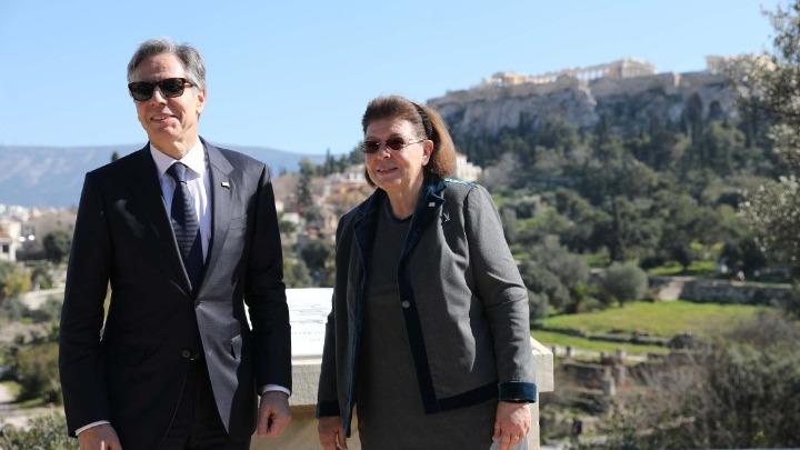 Λ. Μενδώνη – Επίσκεψη Μπλίνκεν : Ο πολιτισμός αναδεικνύει τις κοινές αξίες των δυο χωρών